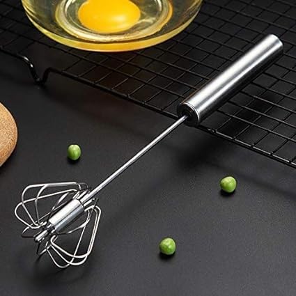 Hand Pressure Semi-automatic Egg Beater Kitchen Accessories Tools Self Turning Cream Utensils Whisk Manual Mixer - AVORA