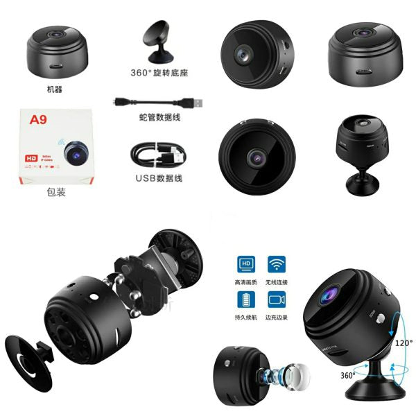 A9 1080p Hd Magnetic Wifi Mini Camera With Hdsf App - AVORA