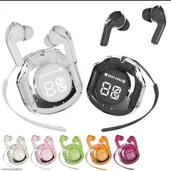 Air 39 Transparent Bluetooth Earbuds | High-Quality Sound, Super Bass, ENC Technology, HD Calling, Bluetooth 5.3 - AVORA