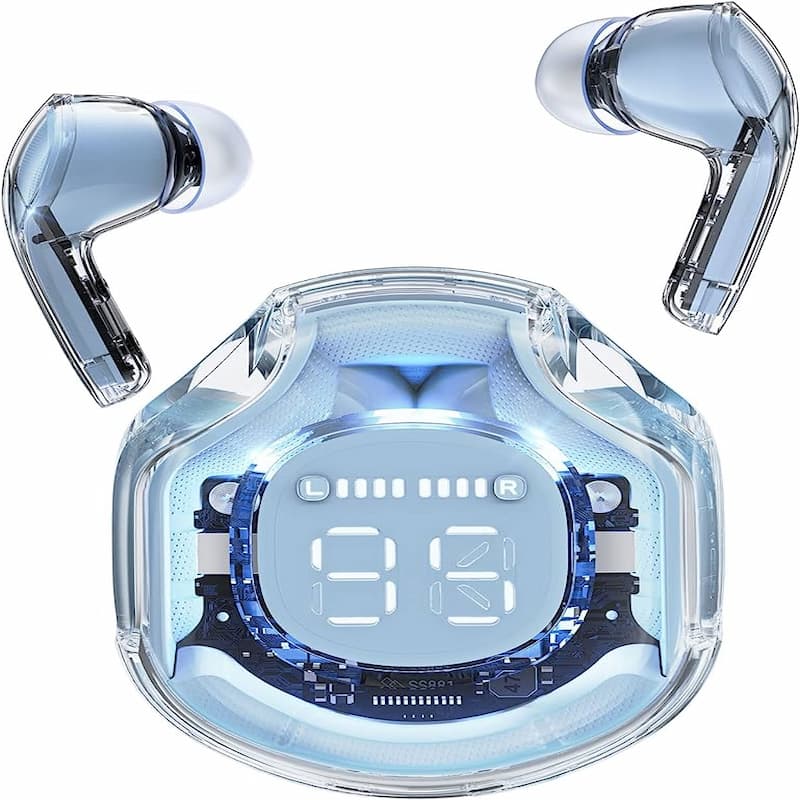 Air 39 Transparent Bluetooth Earbuds | High-Quality Sound, Super Bass, ENC Technology, HD Calling, Bluetooth 5.3 - AVORA