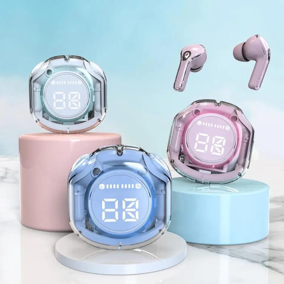 Air 39 Transparent Bluetooth Earbuds | High-Quality Sound, Super Bass, ENC Technology, HD Calling, Bluetooth 5.3 - AVORA