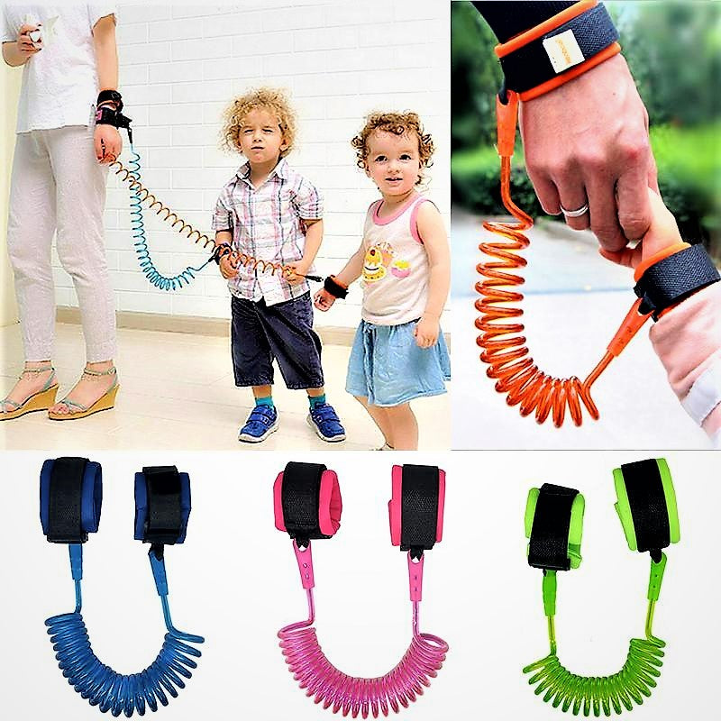Baby Child Anti Lost Wrist Link Safety Harness Strap Rope Leash Walking Hand Belt Band Wristband For Toddlers, Kids Loss - AVORA