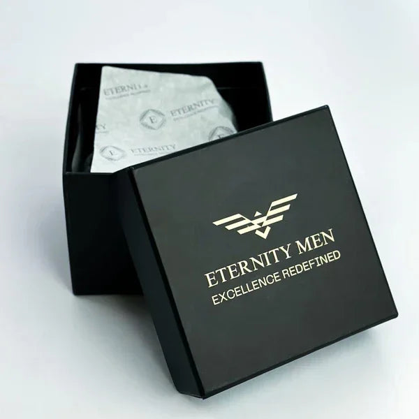 Blue & White Striped Tie with Pocket Square