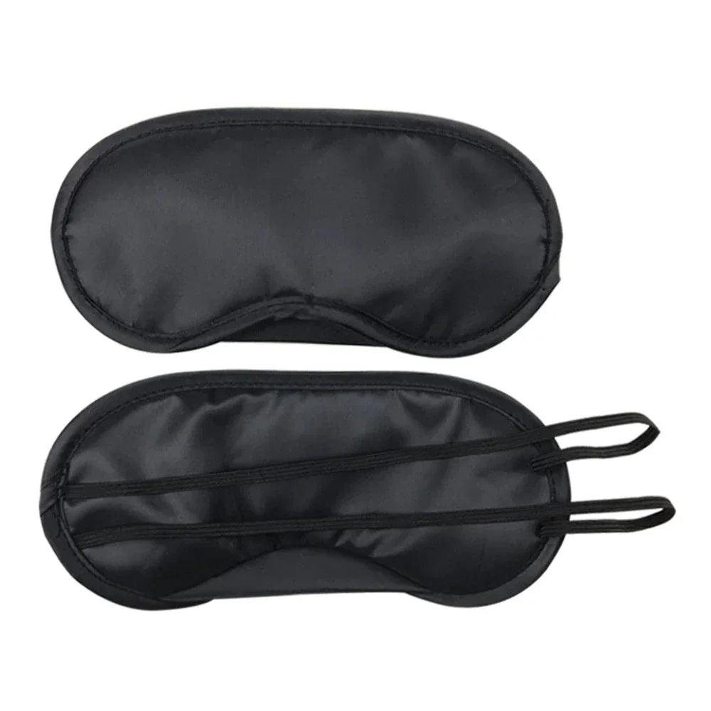 1 PC SLEEP MASK NATURAL SLEEPING EYE MASK EYESHADE COVER SHADE EYE PATCH WOMEN MEN SOFT PORTABLE TRAVEL EYEPATCH(random color) - AVORA
