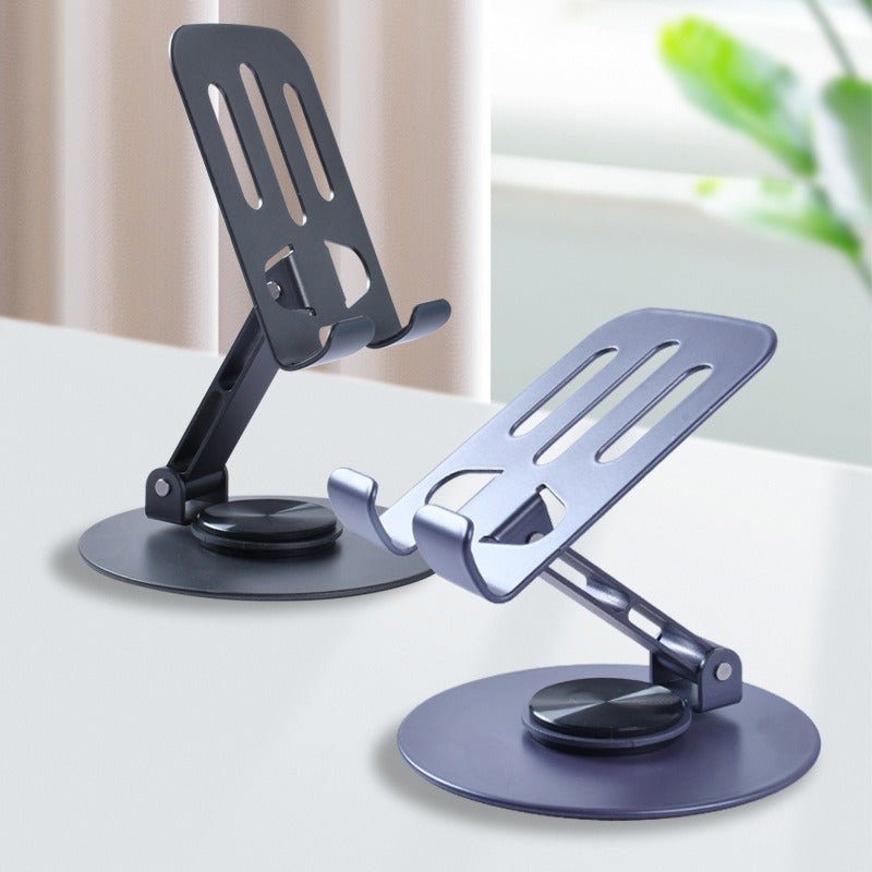 Mobile Stand – Mobile Phone Holder Broadcast Mobile Phone Holder 360 Degree Rotation Adjustment Folding Lazy Tablet Desktop Mobile Phone Holder – Stainless Steel – Random Color