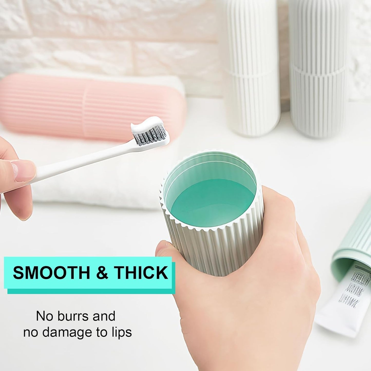 Portable Toothbrush Toothpaste Holder | Storage Case Box - AVORA