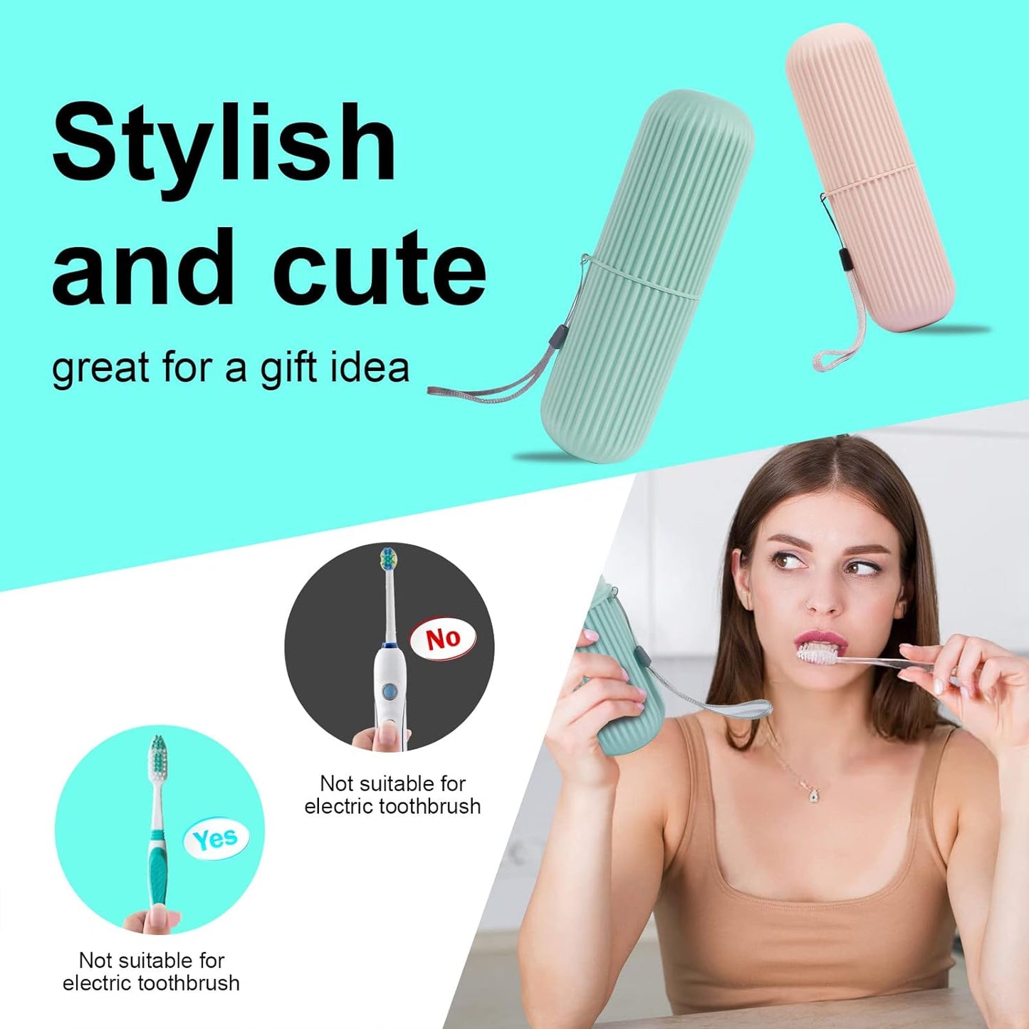 Portable Toothbrush Toothpaste Holder | Storage Case Box - AVORA