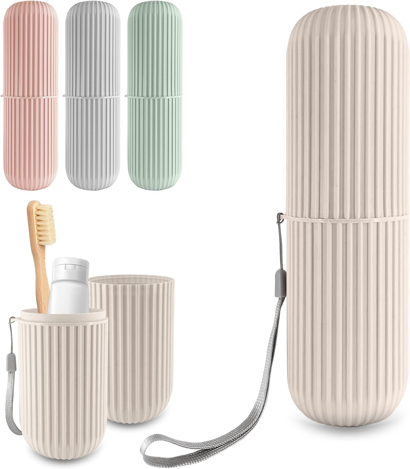 Portable Toothbrush Toothpaste Holder | Storage Case Box - AVORA