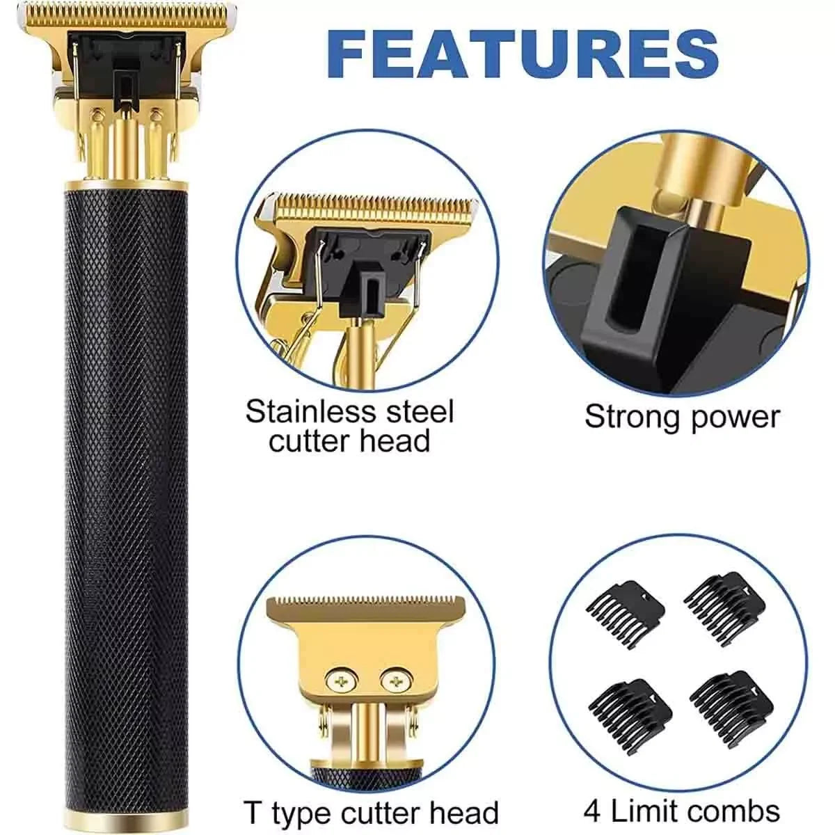 Professional T9 Trimmer I Hair And Beard Trimmer | Semi Metal