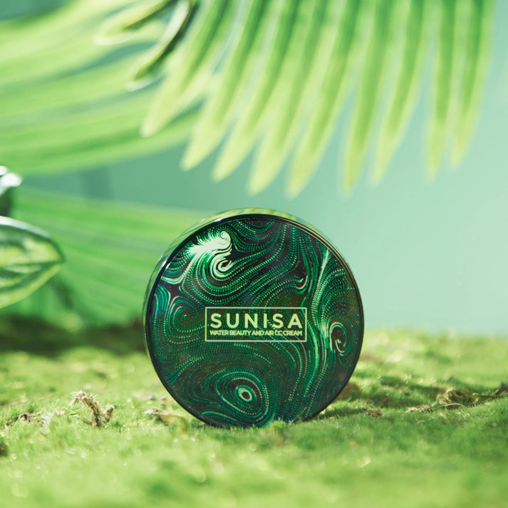 SUNISA foundation Base Original 3 In 1 | Air Cushion CC & Bb Cream | Waterproof Foundation | Moisturizing Liquid Foundation with Sponge - AVORA