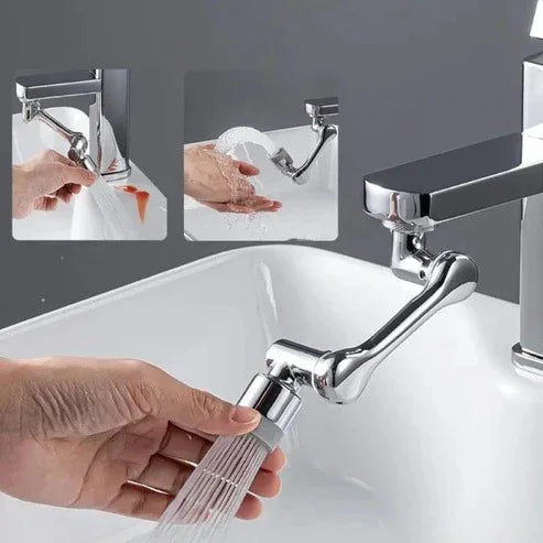 1080°Rotatable Faucet Aerator Bathroom Washbasin Tap Splash Filter Kitchen Faucet Extend Faucet Water Saving Bubbler Nozzle - AVORA