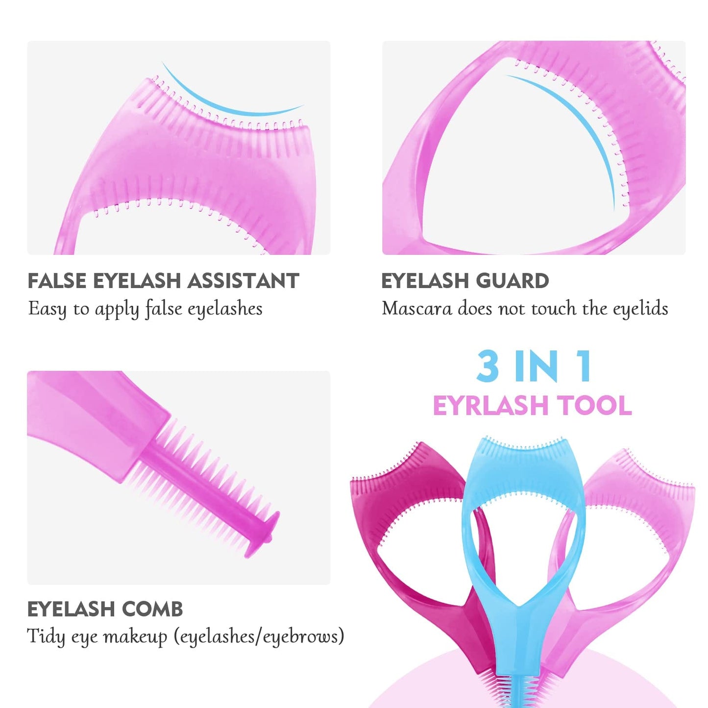 3 in 1 eyelash curler for women - AVORA