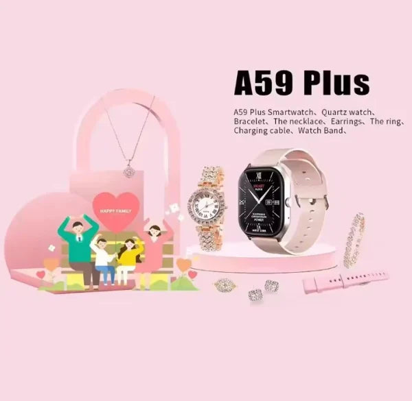 A59 Plus Ladies Smart Watch 2.02 Gig Screen Smartwatch A59 Plus – New Arrival (random Color)