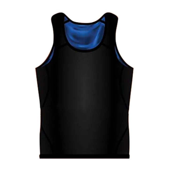 Men Sweat Shaper Polymer Vest- Instantly Shapes And Slims - AVORA