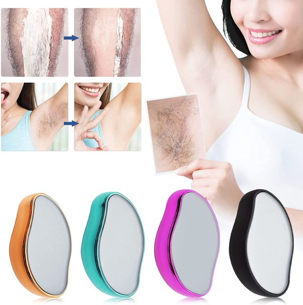 Bleame Crystal Hair Eraser – Painless Exfoliation Hair Removal Tool For Arms Legs Back – Apply To Any Part Of The Body – China (random Color)Without Box - AVORA