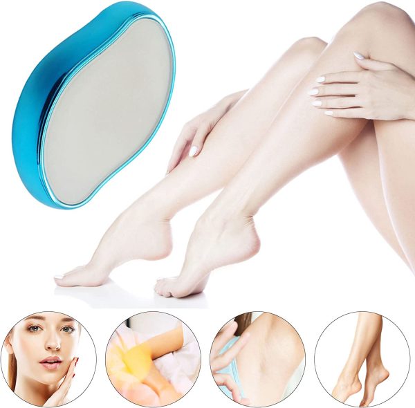 Bleame Crystal Hair Eraser – Painless Exfoliation Hair Removal Tool For Arms Legs Back – Apply To Any Part Of The Body – China (random Color)Without Box - AVORA
