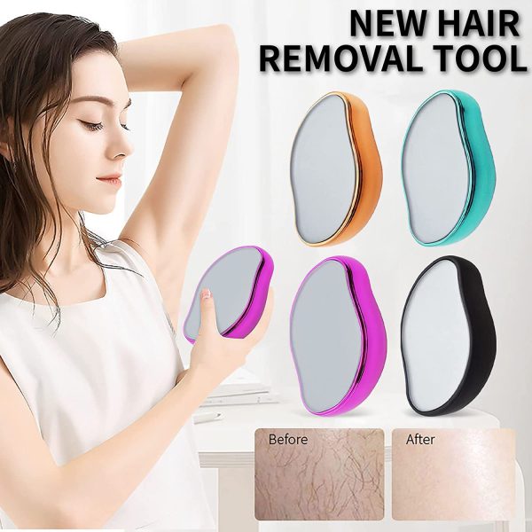 Bleame Crystal Hair Eraser – Painless Exfoliation Hair Removal Tool For Arms Legs Back – Apply To Any Part Of The Body – China (random Color)Without Box - AVORA