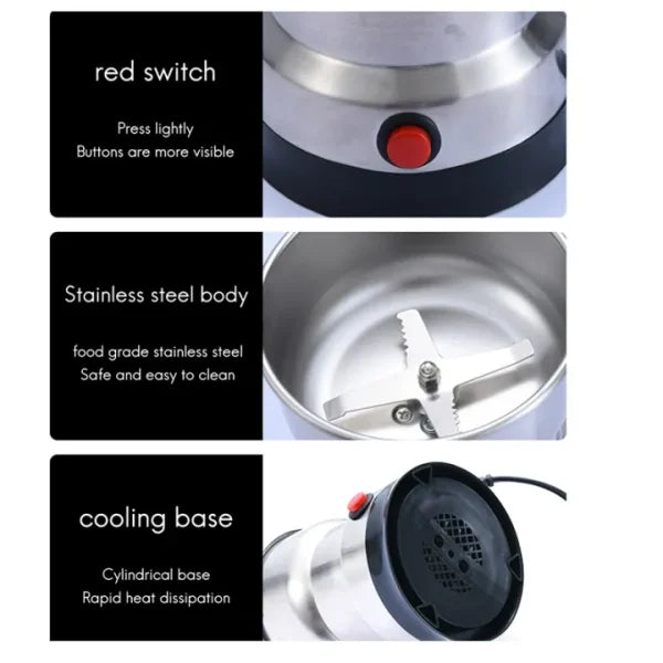 Electric Coffee Grinder For Home Nuts Beans Spices Blender Grains Grinder Machine Kitchen Multifunctional Coffee - AVORA