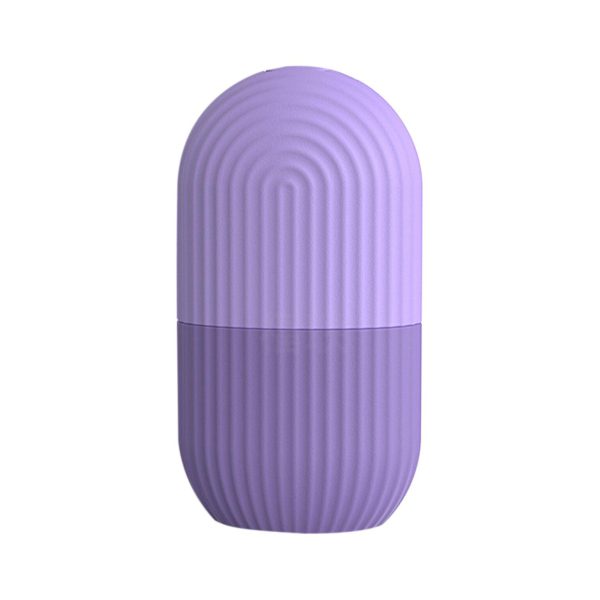 Face Ice Roller Silicone Facial Massager To Enhance Skin Glow, Without Box (random Color) - AVORA