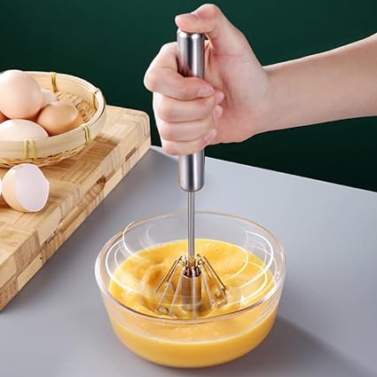 Hand Pressure Semi-automatic Egg Beater Kitchen Accessories Tools Self Turning Cream Utensils Whisk Manual Mixer - AVORA