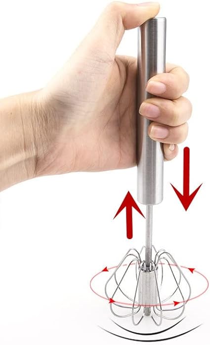 Hand Pressure Semi-automatic Egg Beater Kitchen Accessories Tools Self Turning Cream Utensils Whisk Manual Mixer - AVORA