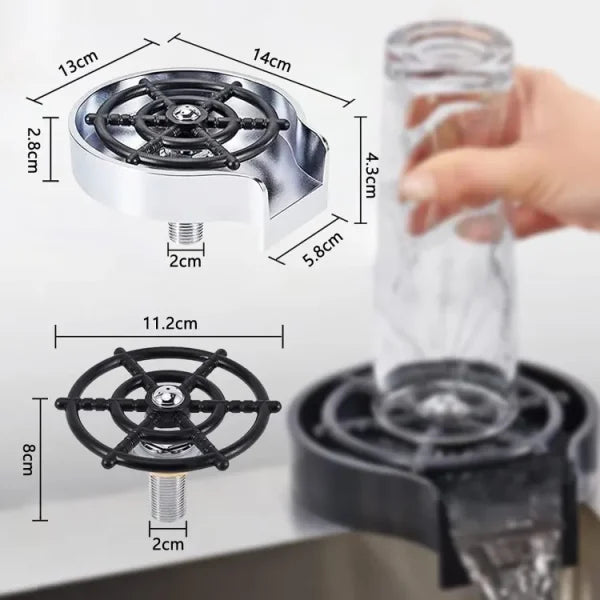 High Pressure Faucet Glass Rinser Automatic Cup Washer Bar Kitchen Beer KTV Milk Tea Cup Cleaner Tool Sink Accessories Gadgets - AVORA