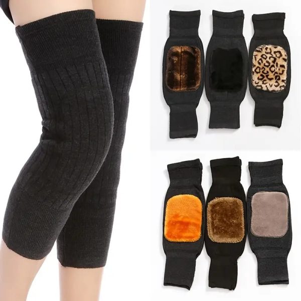 Knee Warmer Woolen Knee Cap For Men And Women (random Design) - AVORA