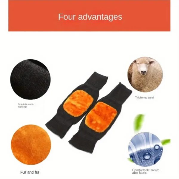 Knee Warmer Woolen Knee Cap For Men And Women (random Design) - AVORA