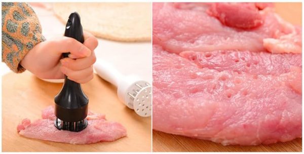 Meat Tenderizer Loose Meat Stainless Steel Needle Eco-friendly (random Color) - AVORA