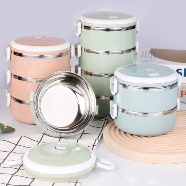 Stainless Steel Lunch Box Food Container (random Color)