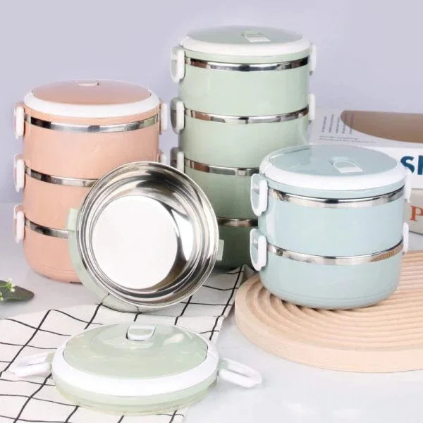 Stainless Steel Lunch Box Food Container (random Color)