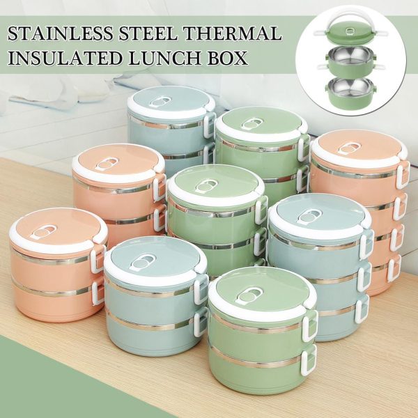 Stainless Steel Lunch Box Food Container (random Color)