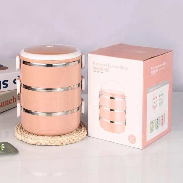 Stainless Steel Lunch Box Food Container (random Color)