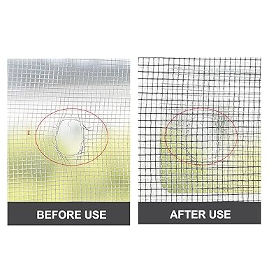 (Pack Of 10) Multifunctional Net Sticker Drainer Net For Bathroom – Kitchen Etc. | Window Screen Repair Patches For Door Window