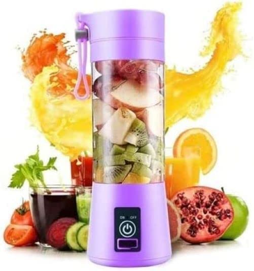 Portable Mini 6 Blade Juicer Blender | Outdoor Juicing Cup (380ml) – Rechargeable (random Color) - AVORA