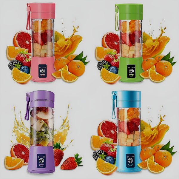 Portable Mini 6 Blade Juicer Blender | Outdoor Juicing Cup (380ml) – Rechargeable (random Color) - AVORA