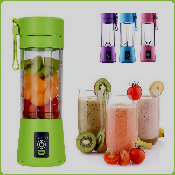 Portable Mini 6 Blade Juicer Blender | Outdoor Juicing Cup (380ml) – Rechargeable (random Color) - AVORA