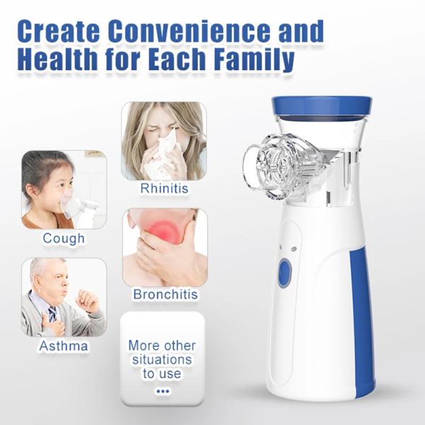 Portable Nebulizer For Asthma Inhaler Nebulizer Machine For Kids And Adults Medical Asthma Rechargeable Nebulizer