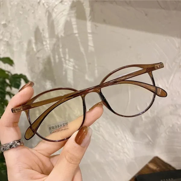 Premium Transparent Glasses– Stylish & Versatile Eyewear, Eyes Protection Eyeglass Black And Brown Combination - AVORA
