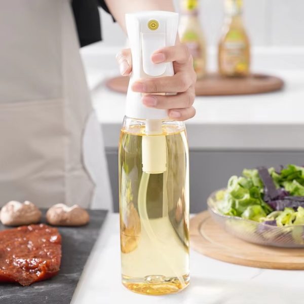 Plastic Glass Kitchen Cooking Spray Bottle |200 ML | BBQ Olive Oil Sprayer & Vinegar Spray Bottle - AVORA