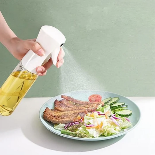 Plastic Glass Kitchen Cooking Spray Bottle |200 ML | BBQ Olive Oil Sprayer & Vinegar Spray Bottle - AVORA