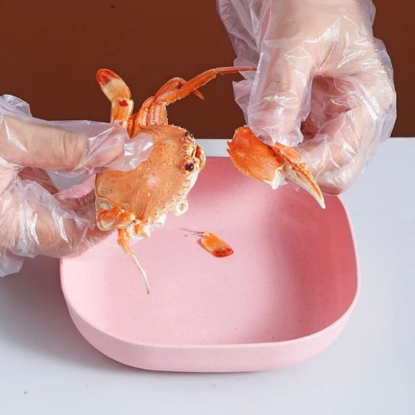 10pcs Multi-function Spit Bone Dish Household Food Grade Plastic Spit Bone Dish Round Square Set Dining Table Garbage Plate 2 Ratings - AVORA