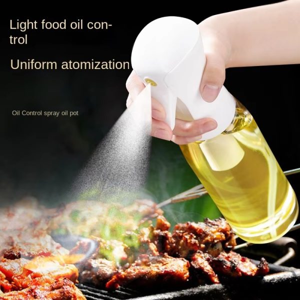 Plastic Glass Kitchen Cooking Spray Bottle |200 ML | BBQ Olive Oil Sprayer & Vinegar Spray Bottle - AVORA