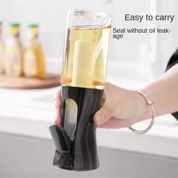 Plastic Glass Kitchen Cooking Spray Bottle |200 ML | BBQ Olive Oil Sprayer & Vinegar Spray Bottle - AVORA