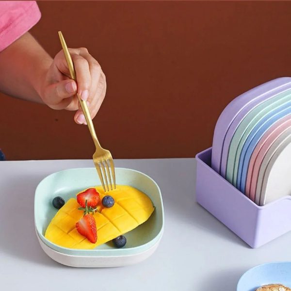 10pcs Multi-function Spit Bone Dish Household Food Grade Plastic Spit Bone Dish Round Square Set Dining Table Garbage Plate 2 Ratings - AVORA