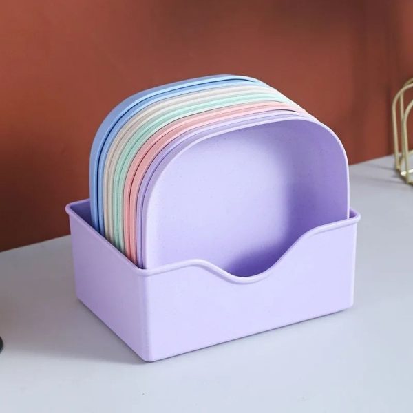 10pcs Multi-function Spit Bone Dish Household Food Grade Plastic Spit Bone Dish Round Square Set Dining Table Garbage Plate 2 Ratings - AVORA
