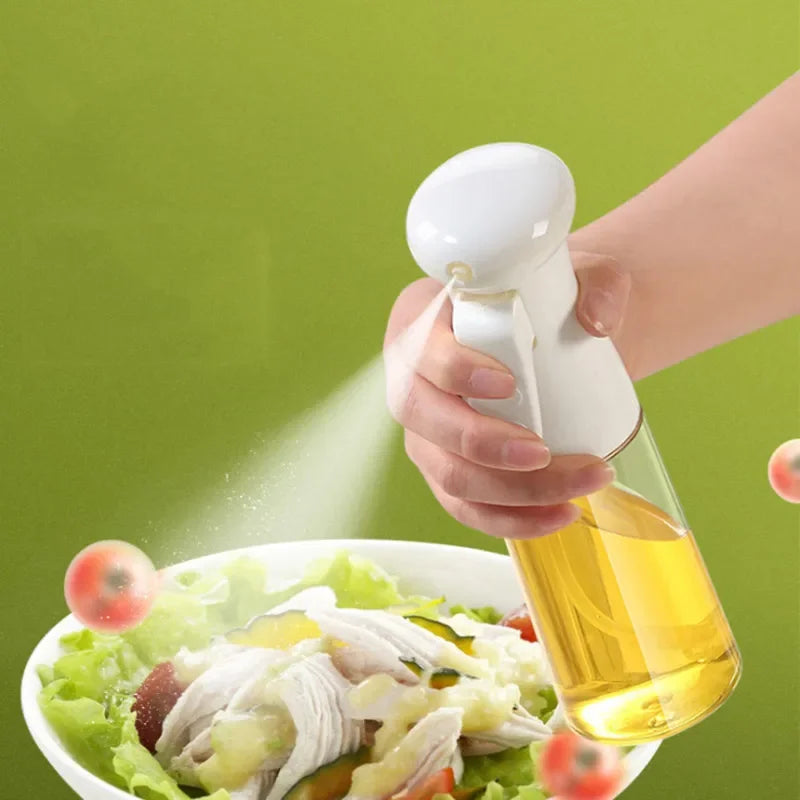 Plastic Glass Kitchen Cooking Spray Bottle |200 ML | BBQ Olive Oil Sprayer & Vinegar Spray Bottle - AVORA