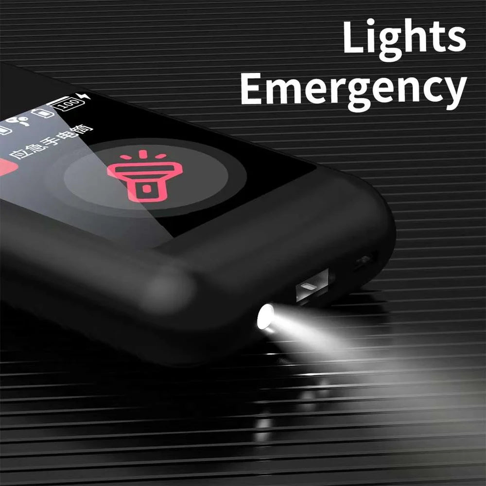 TF20 Box 3-in-1 Earbuds with Power Bank & Multimedia Display | Noise Reduction, Touch Control, & Customizable Screen - AVORA