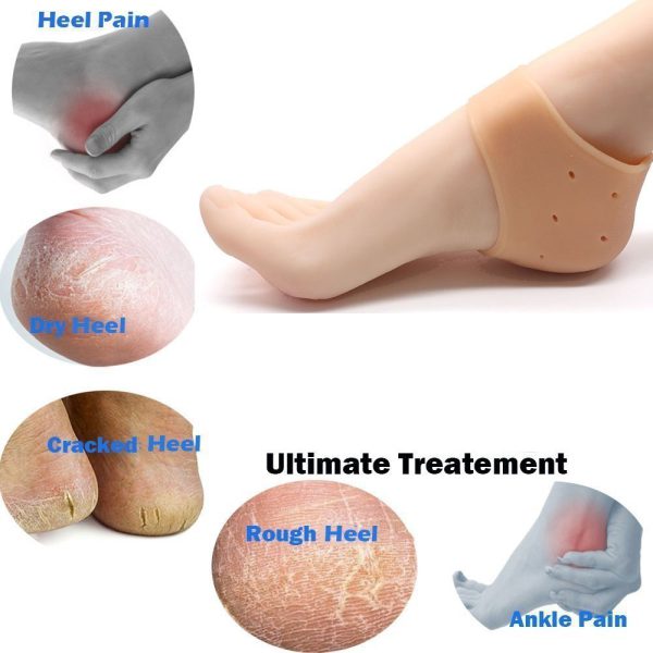 Silicone Anti-Crack Half Heel Socks Set - AVORA