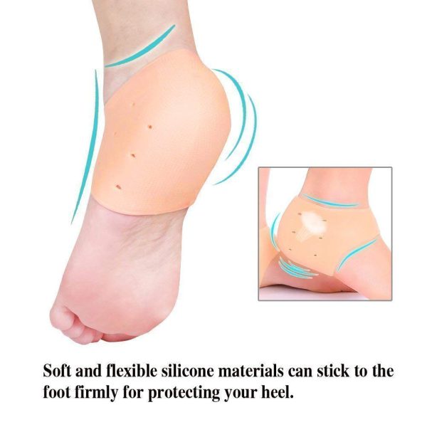 Silicone Anti-Crack Half Heel Socks Set - AVORA
